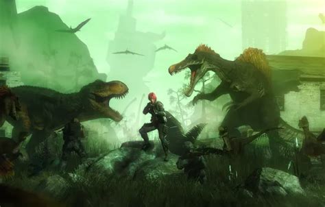 Wallpaper The City Soldiers Fan Art Dinosaurs T Rex Dino Crisis