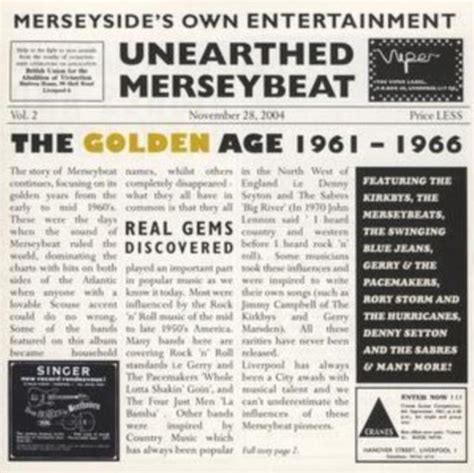 Unearthed Merse Merseybeat Golden Age 1961 Various Artists CD