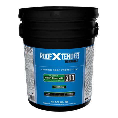 Roof X Tender® 300 Rubber Roof Seal™ Wb Black Elastomeric Coating Roofxtender