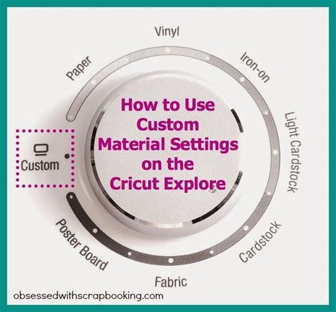 Video How To Use Custom Settings On Cricut Explore Design Space Artofit