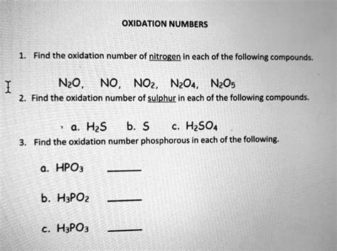 How To Find Oxidation Number