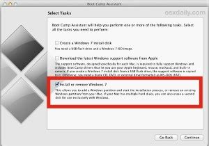 how to remove boot camp from mac