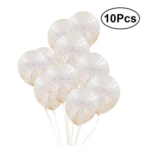 Pcs Pouces Ballons De Confettis Color S Ballons De F Te De Latex