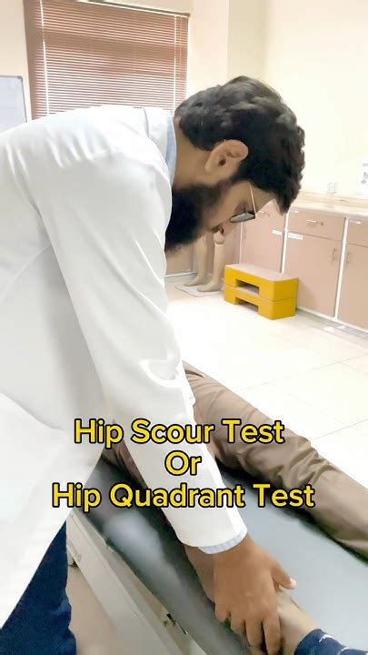 Hip Scour Test Quadrant Test For Hip Arthritis Physiotherapy Reels Viral Mednotes Yt