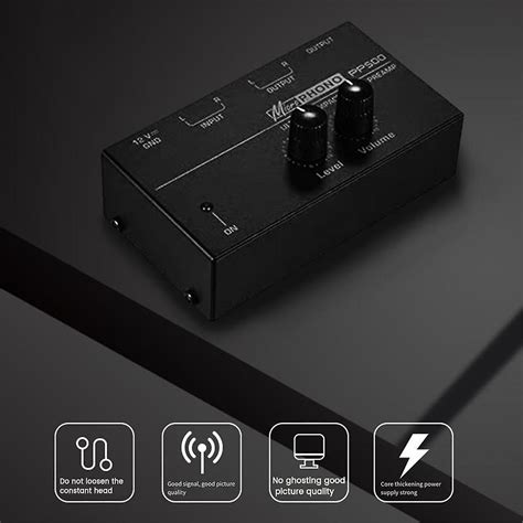 PP500 Préampli Phono Ultra Compact Préamplificateur Préampli avec