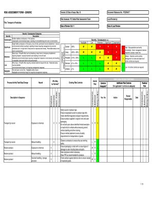 risk assessment template fill  sign printable template