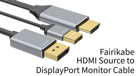 Hdmi To Displayport Adapter 4k60hz 1440p120hz 66ft Connect