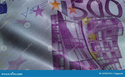 Quinientos Euro Arrugado Bill Banknote Obverse Metrajes V Deo De