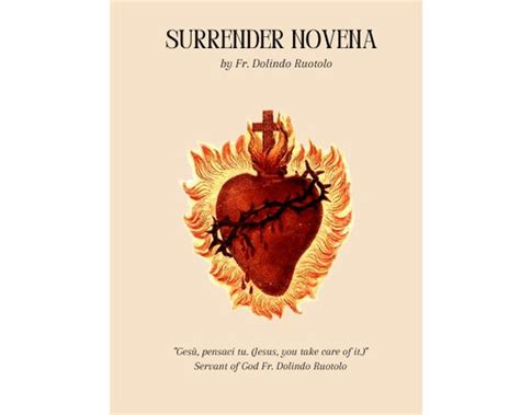 Surrender Novena By Fr Dolindo Ruotolo 25 Holy Cards Etsy