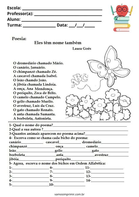 Leitura Para O 3 Ano - Leitura e interpretação de texto para o 3° ano para imprimir – Vamos ...
