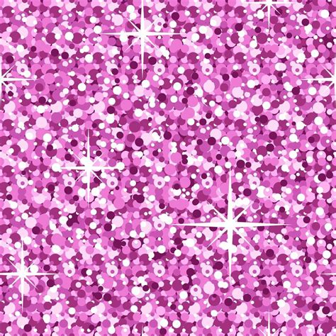 Seamless Pattern Shining Glitter Stars Sequins Shiny Pink Color