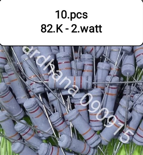 Resistor 82k 2 Watt Resistor 2 Watt 82 Kilo Ohm 10 Pcs Lazada Indonesia