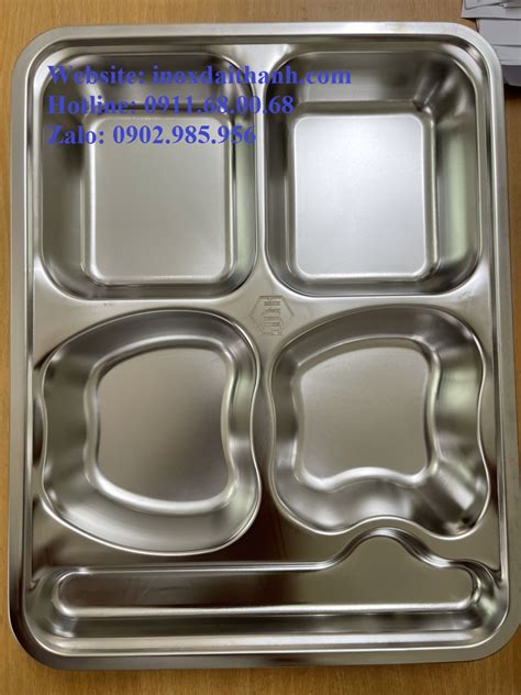 Khay Cơm Inox Cho Trẻ Khay Inox Trẻ Em Khay Cơm Inox 4 Ngăn