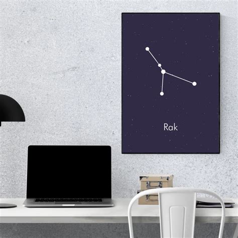 Plakat Znak Zodiaku Rak Sklep Internetowy Wally