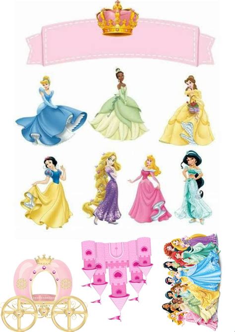 Topper De Bolo Princesas Pastelitos Princesa Disney Cumplea Os De