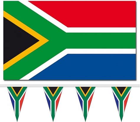 Bellatio Decorations Vlaggen Versiering Zuid Afrika Vlag 90 X 150