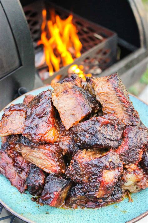 Brisket Burnt Ends Over The Fire Cooking