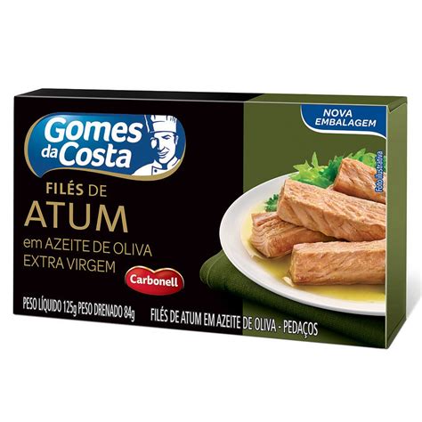 Filé de Atum em Pedaços em Azeite de Oliva Gomes da Costa Caixa 84g