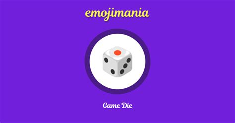 🎲 Game Die emoji Copy & Paste - Emojimania