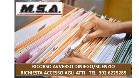 RICORSO GRATUITO AVVERSO DINIEGO SILENZIO RICHIESTA ACCESSO AGLI ATTI