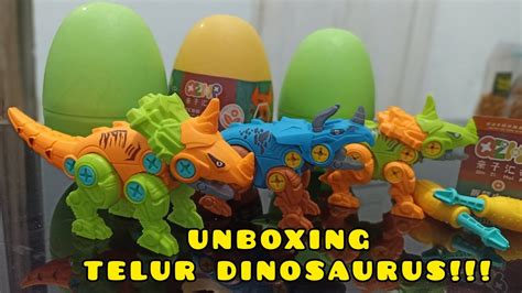 Video Unboxing Mainan Baru Hewan Dinosaurus Mainan YouTube