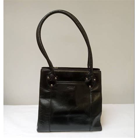 OSPREY leather handbag BLACK Size: M | Oxfam GB | Oxfam’s Online Shop