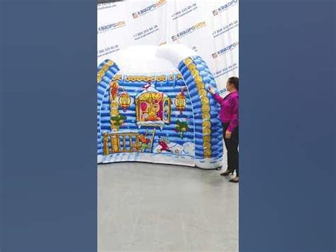 Надувной дом🏠 Надувная зимняя палатка "Ледяная избушка" # ...