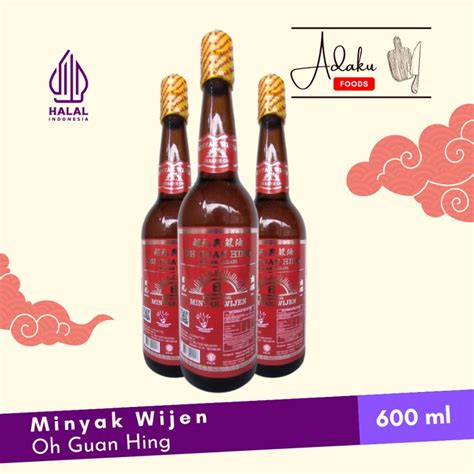 Jual Minyak Wijen Oh Guan Hing Sesame Oil Halal 600ml Shopee Indonesia