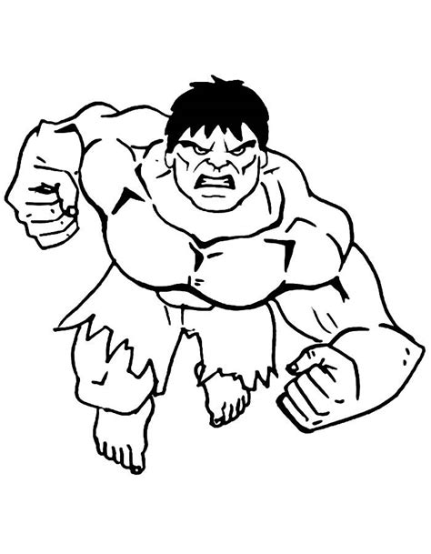 Incredible Hulk Coloring Pages Free Printable Pdf