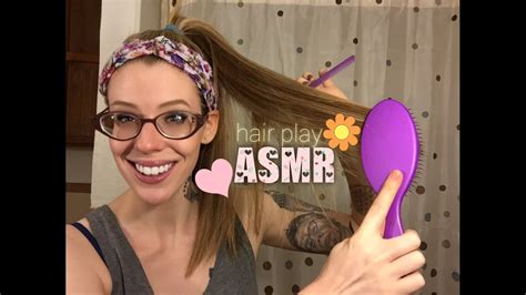 Asmr Extremely Tingly Hair Play Brushing Combing Flipping