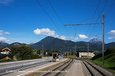 Bild Bahnhof Corbier Schienenverkehr Schweiz Ch