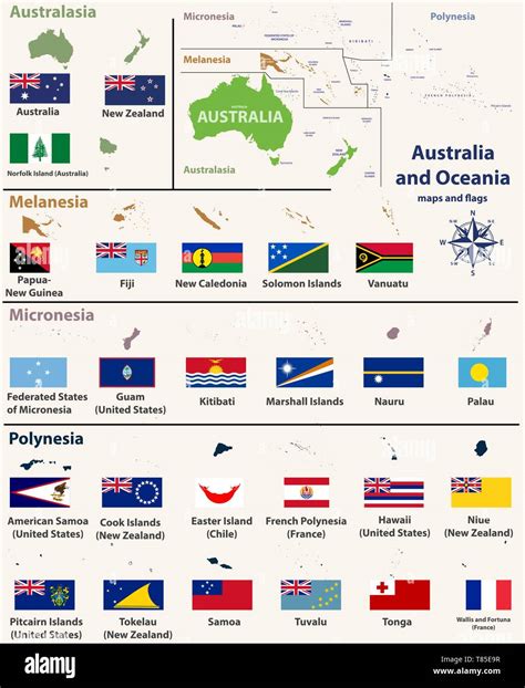 Australia And Oceania Include Australasia Micronesia Melanesia And