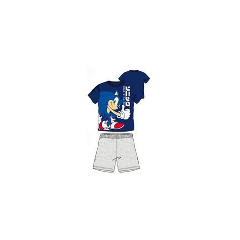 Pijama Sonic de Sega niño manga corta