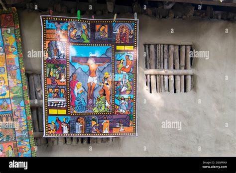 PINGLA, WEST BENGAL , INDIA - NOVEMBER 16TH 2014 : Colourful painting ...