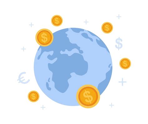 Icono De Globo Financiero Ilustraci N Vectorial Vector Premium