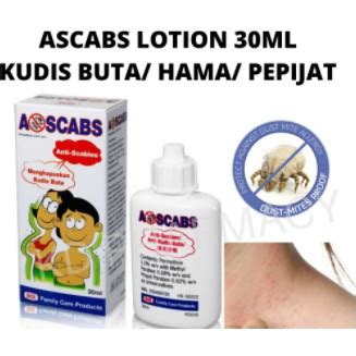 A Scabs Lotion Ml A Scabs Ascabs Anti Scabies Menghapuskan