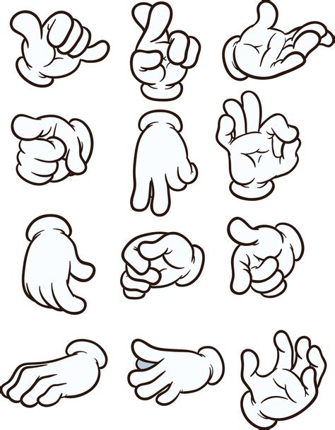 Cartoon Hands Free Stock Vectors