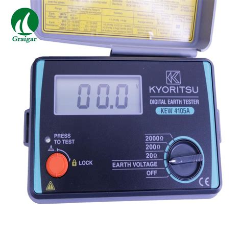 KYORITSU KEW4105A H Digital Earth Resistance Tester Multimeter 0 20Ω