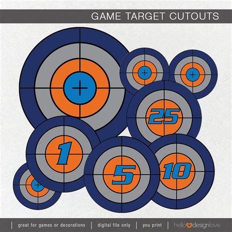 Printable Targets For Nerf Guns