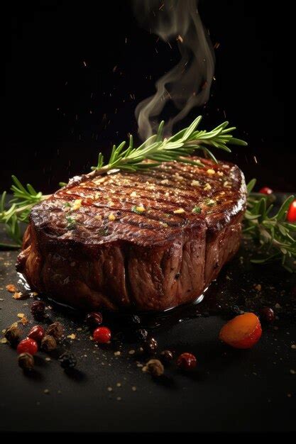 Premium Photo Delicious Steak Generative Ai