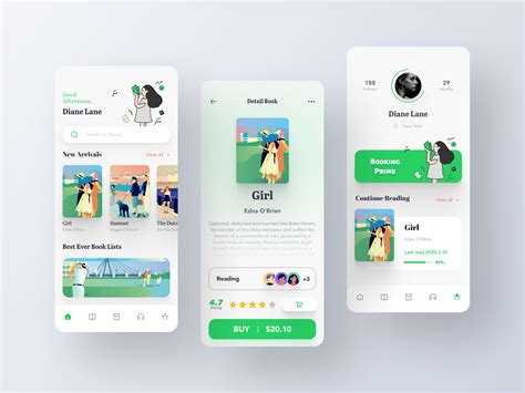 Library App Design by YueYue for Top Pick Studio on Dribbble