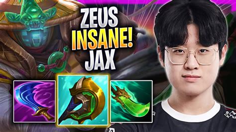 ZEUS IS INSANE WITH JAX T1 Zeus Plays Jax TOP Vs Gragas Season