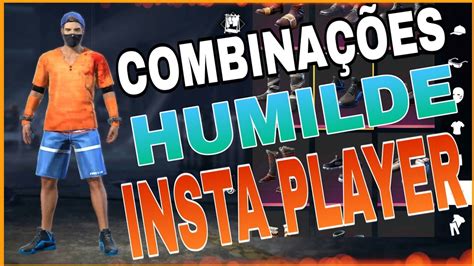 Melhores Combina Es De Roupas No Free Fire Insta Player Humilde