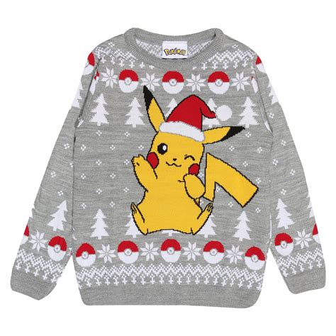 Pokemon Pikachu Santa Hat Christmas Girls Knitted Jumper Ugly Christmas Sweater Walmart Canada