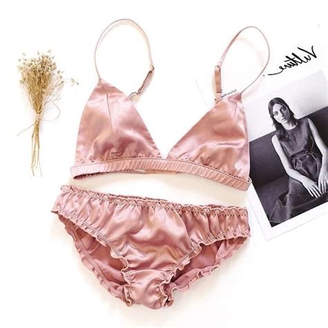 Buy Sexy Women Silks Satin Bra Set Underwear Wireless