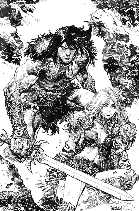 Conan The Barbarian Vol 5 13 Cover H Variant Dan Panosian Black