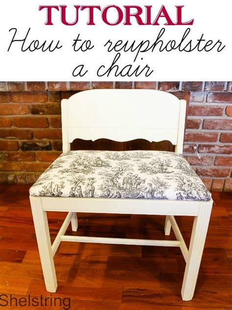 Tutorial How To Reupholster A Chair Cushion With Images