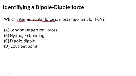 How To Identify Dipole Dipole Forces