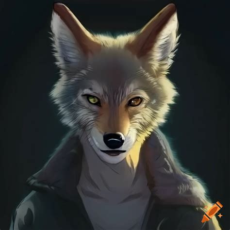 Anime Style Portrait Of A Coyote With Heterochromia On Craiyon