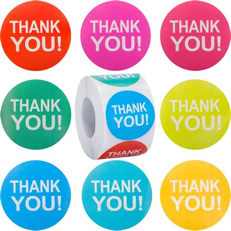 Amazon Smiley Thank You Stickers 1 Inch Thank You Sticker Roll